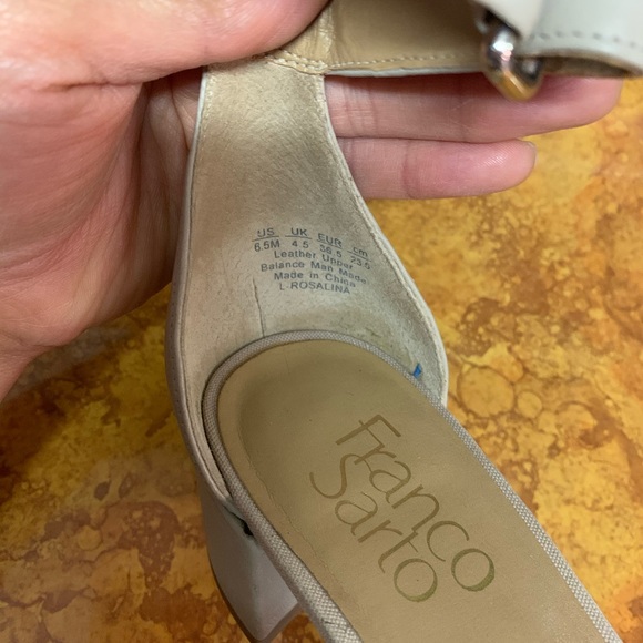 Franco Sarto Womens Rosalina Leather Open Toe - Picture 4 of 4